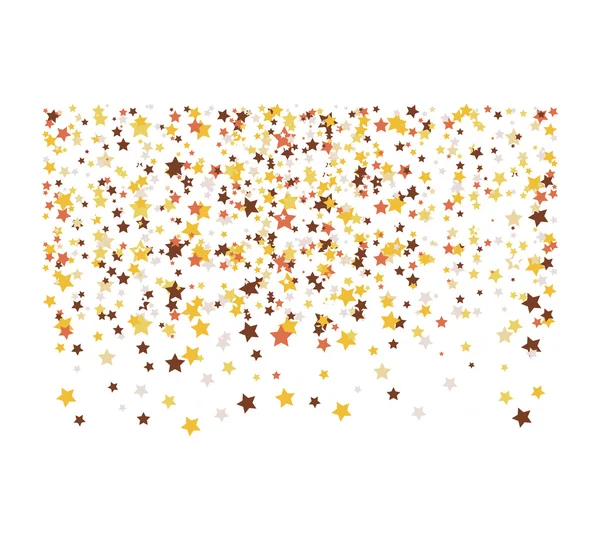 金色星星纸屑 — 图库矢量图片