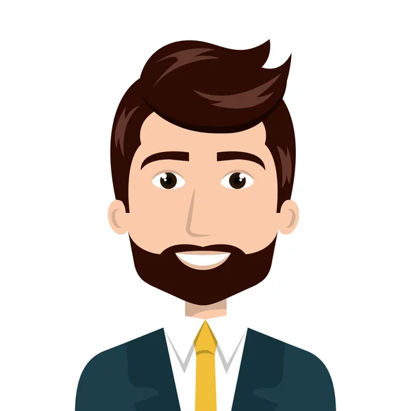 Hombre avatar dibujos animados — Vector de stock