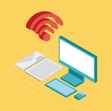 yararlı için masaüstü izometrik simgesi