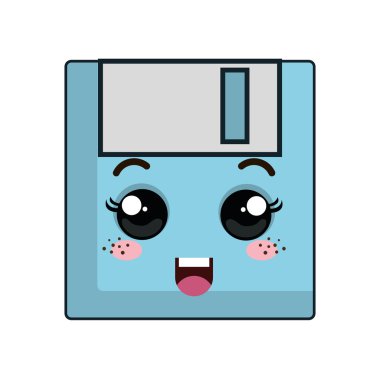 Kawaii karikatür disket