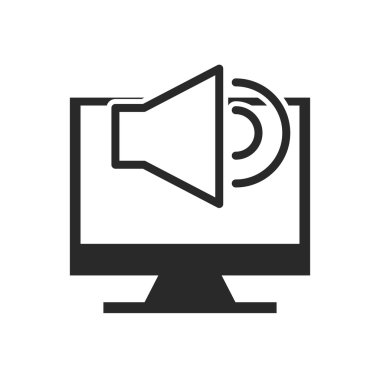 monitör bilgisayar düğme ses menüsü ile