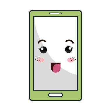 Kawaii karikatür smartphone