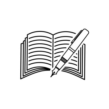 metin kitap okul izole simgesi