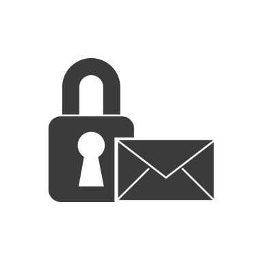 iş güvenlik asma kilit simgesi