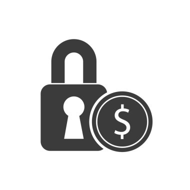 iş güvenlik asma kilit simgesi