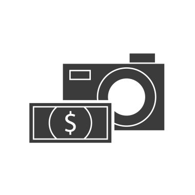 kamera iş simgesi ile fotoğraf