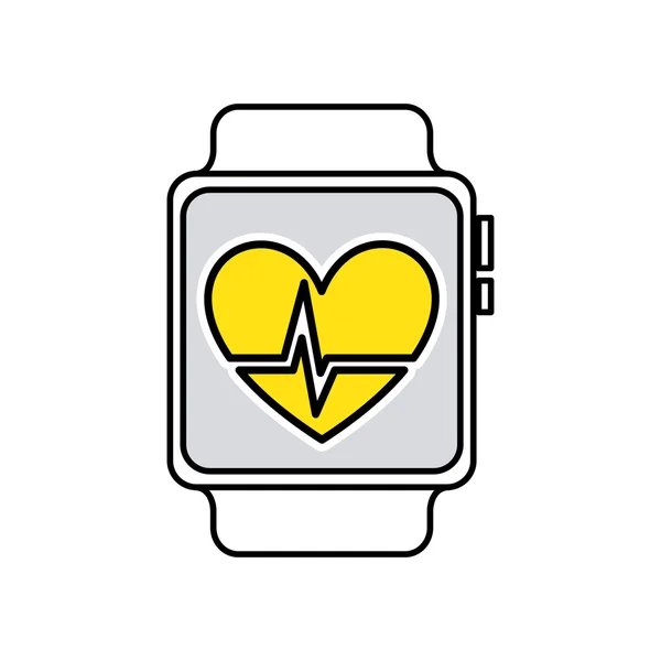 Handige app voor de smartwatch — Stockvector