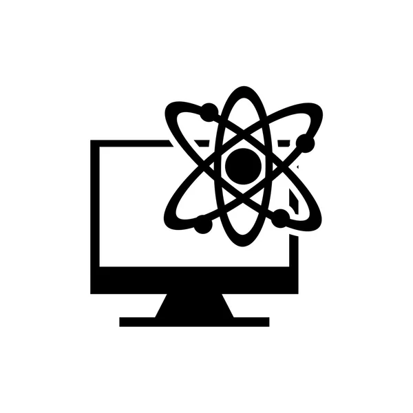 Elektronische technologie pictogram leren — Stockvector