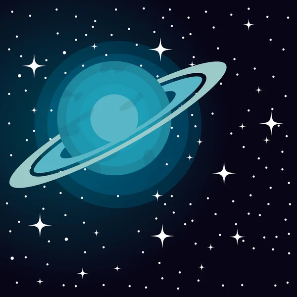 宇宙空間の惑星 — ストックベクタ