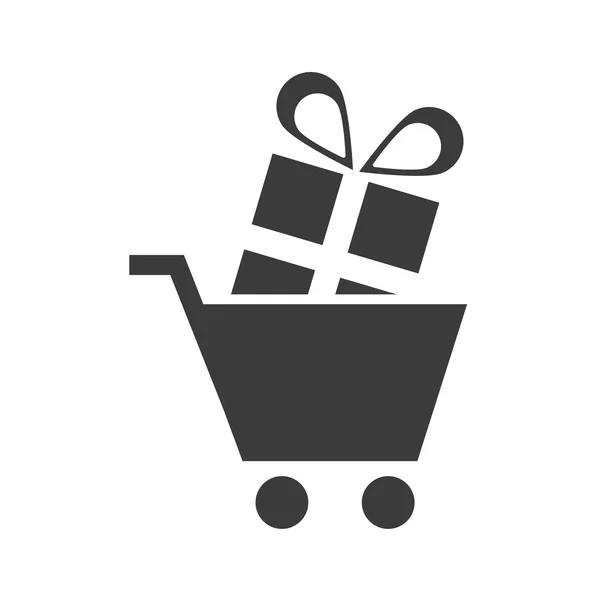 Shopping cart Financiën pictogram — Stockvector