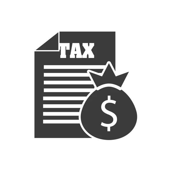 Fiscale ontvangst documentpictogram — Stockvector