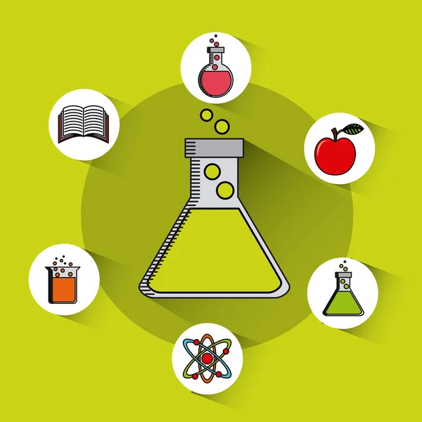 Science des données Icônes plates — Image vectorielle