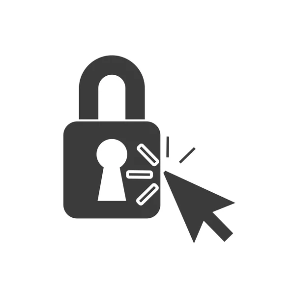 Icono de candado de seguridad empresarial — Vector de stock