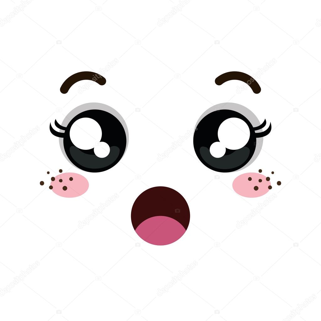 stock illustration kawaii cartoon emoticon