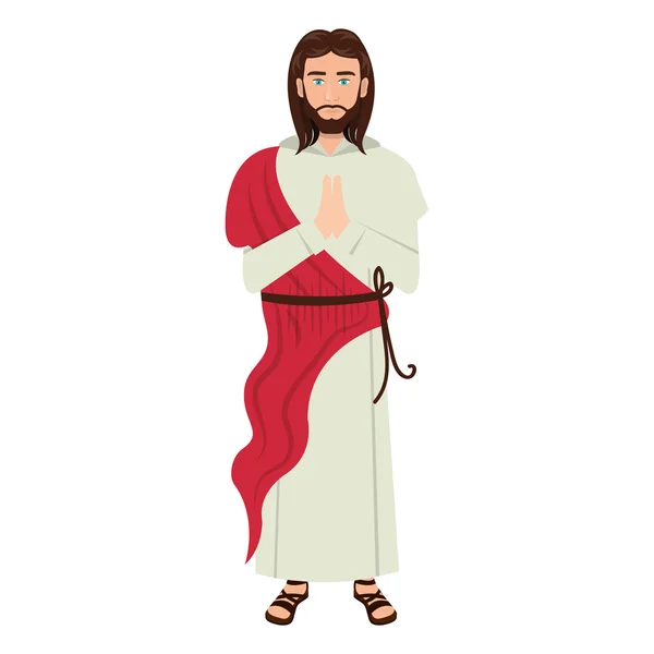 Jesus Kristus man tecknad — Stock vektor