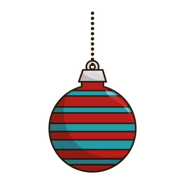 Decoración bola de Navidad — Vector de stock