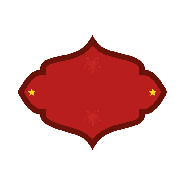 Czerwony odznaka ozdoba — Wektor stockowy