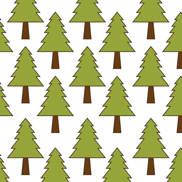 Groene pine tree achtergrond — Stockvector