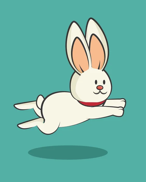 Izole karikatür simgesi tavşan tasarım — Stok Vektör