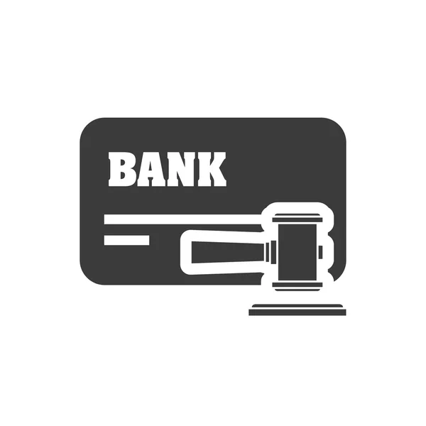 Creditcard met financiën pictogram — Stockvector