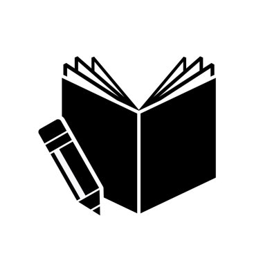 kitap kalem simgesi ile