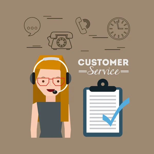 Иконки обслуживания клиентов — стоковый вектор