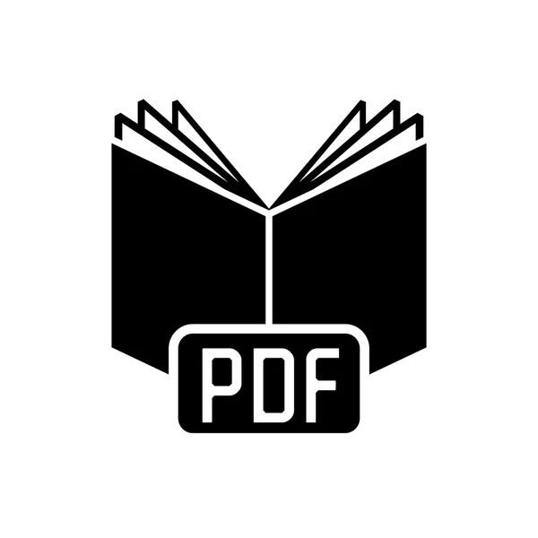 Libro pdf formato icono — Vector de stock