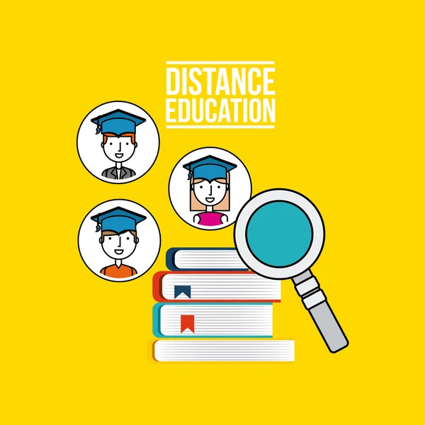 distance education flat icons