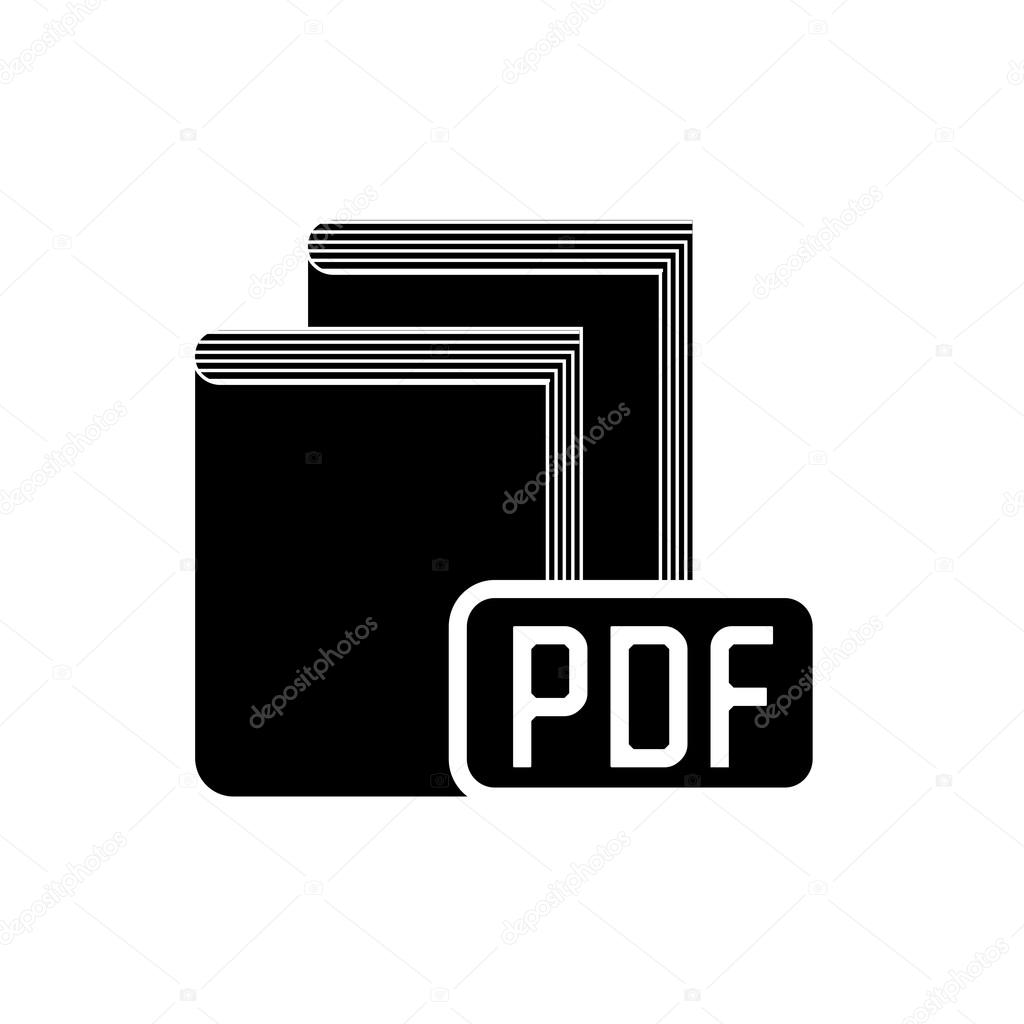 book pdf format icon stock vector yupiramos 123225172