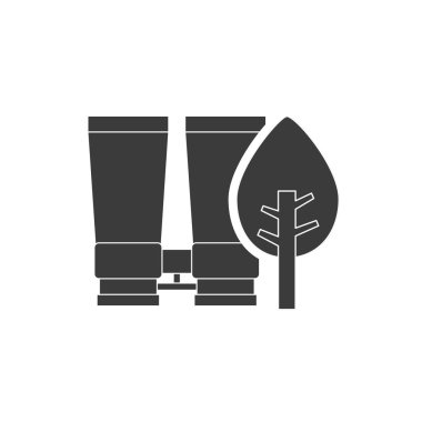 dürbün ile kamp simgesi