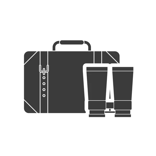 Switcase met camping pictogram — Stockvector