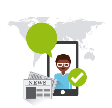 iş fırsatı online düz simgeler