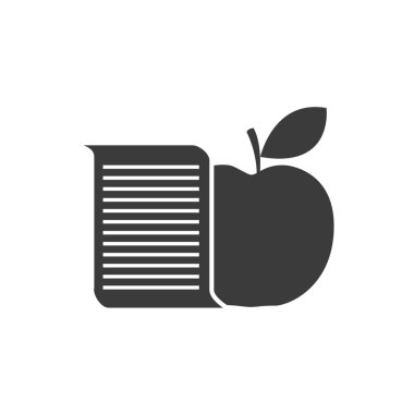 Kağıt sayfa eğitim simgesiyle