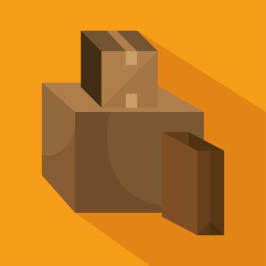 karton kutu kargo izole tasarım nakliye