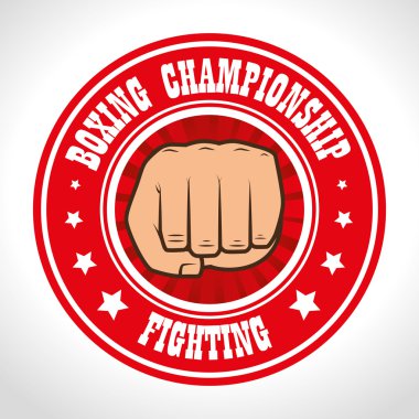Boks Şampiyonası yumruk izole