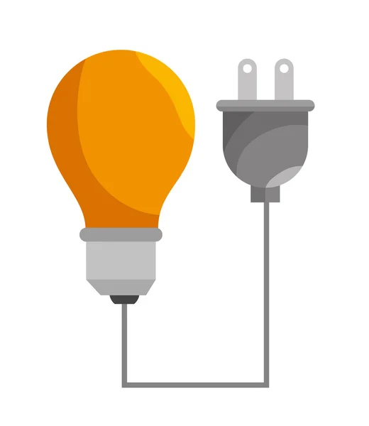 Bulb effektivitet isolerade ikon design — Stock vektor