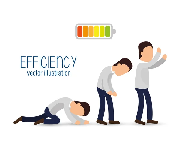 Ícone design de gerenciamento eficiente isolado —  Vetores de Stock