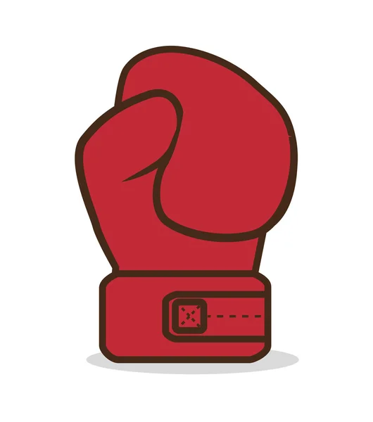 Boxing gloves punch isolated — Stock Vector