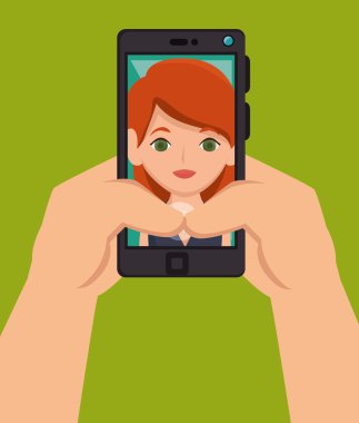 karakter selfie smartphone tasarım