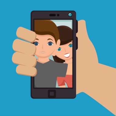karakter selfie smartphone tasarım