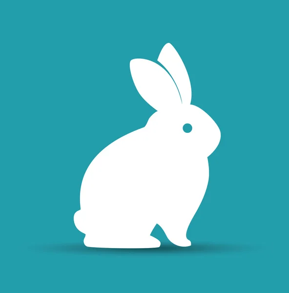 Cartoon icon rabbit design isolated — Stock Vector