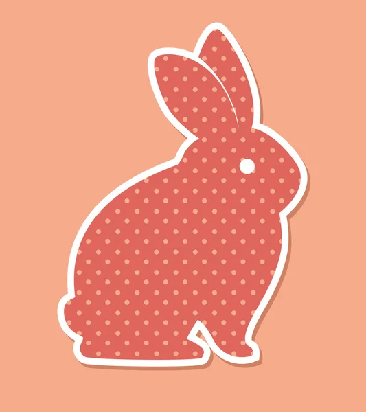 孤立的卡通图标兔设计 — 图库矢量图片