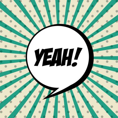 karikatür komik metin pop sanat patlama