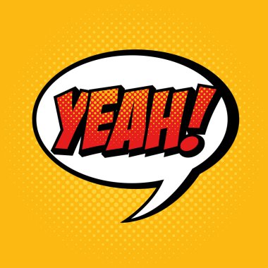 karikatür komik metin pop sanat patlama