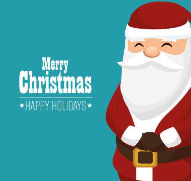 Merry christmas ve yeni yıl tasarım izole kart