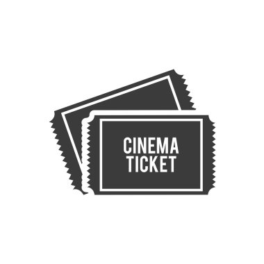 sinema bileti sinematografik simgesi ile
