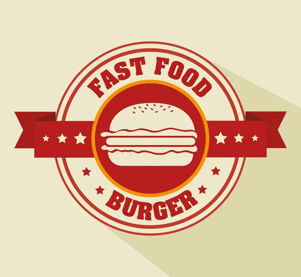 Cartoon fastfood design ontwerp — Stockvector