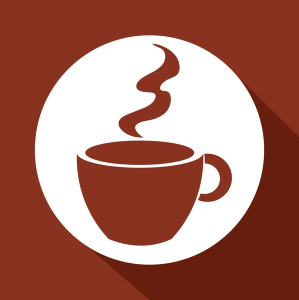Cartoon cup coffee design design — Stock Vector