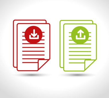 simgeler İndir tasarım izole upload