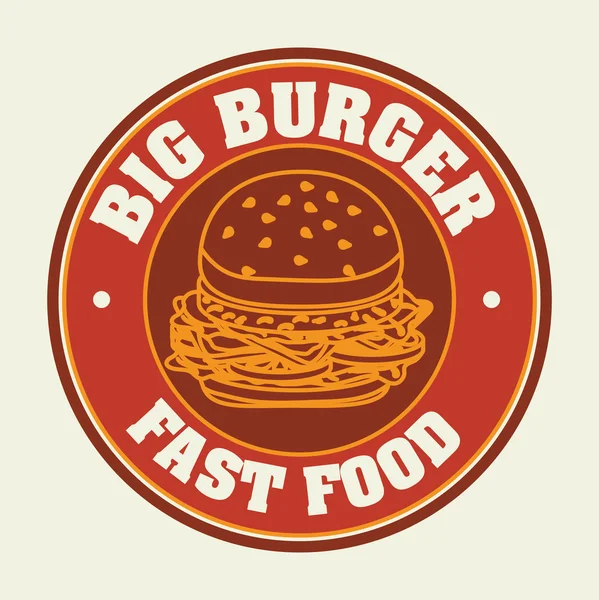 Cartoon fastfood design ontwerp — Stockvector